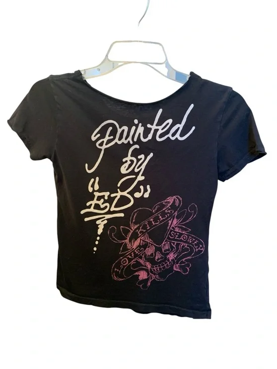 Ed Hardy by Christian Audigier “Love Kills Slowly" Tattoo Design Painted by “ED” - Picture 6 of 9